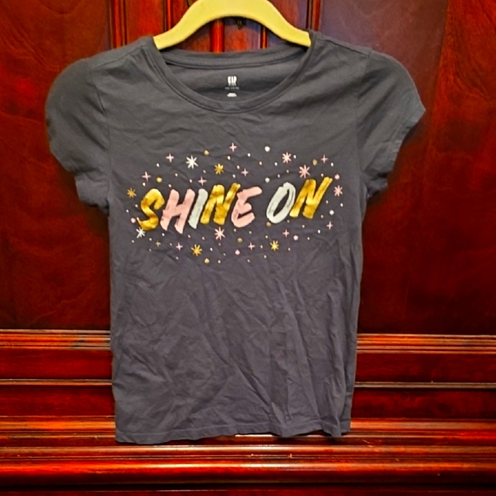 Gray 'Shine On' Graphic T-Shirt Size XXL